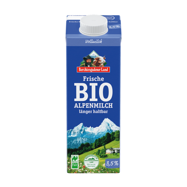 Berchtesgadener Land Haltbare Bio Alpenmilch 3,5% 1l